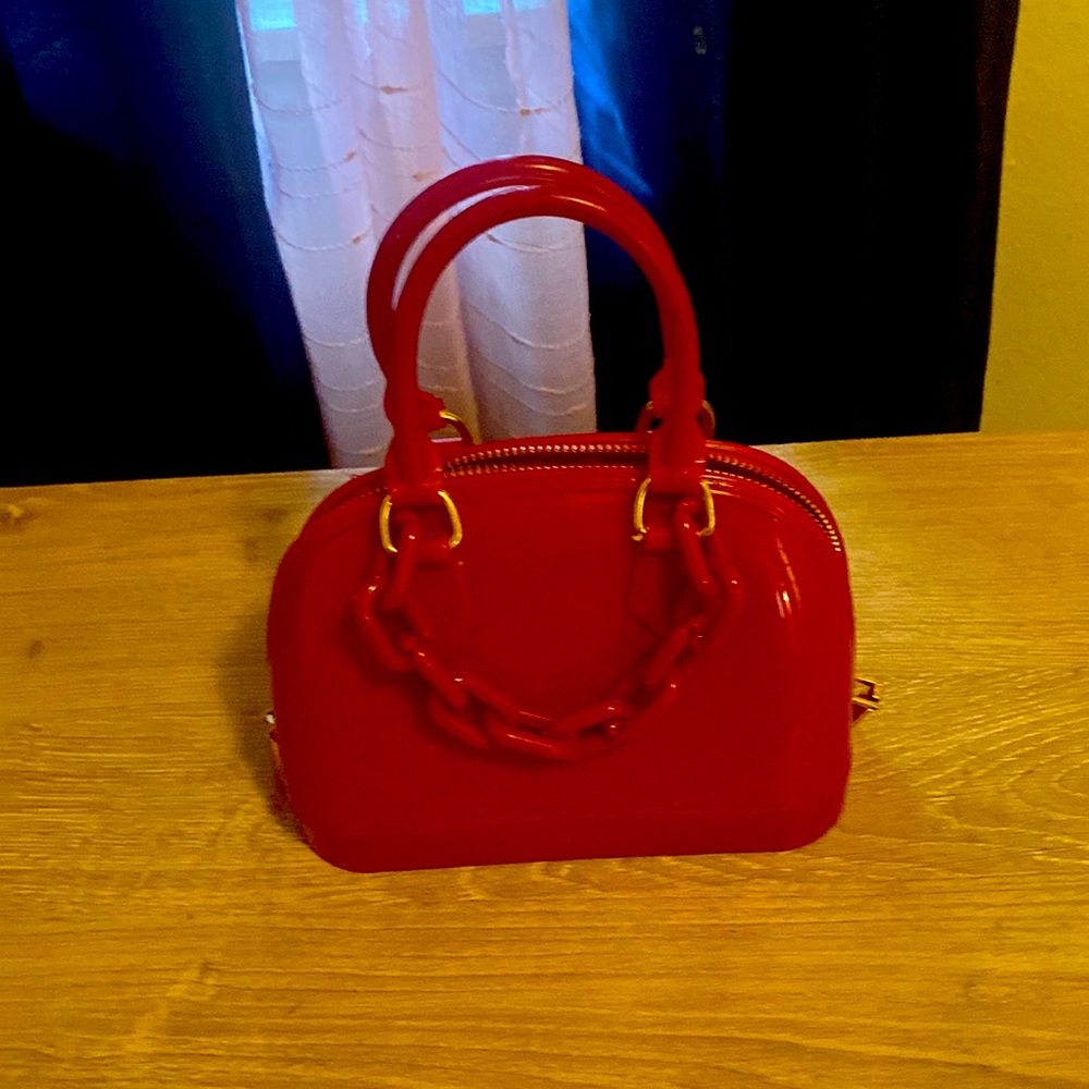 Red amber purse